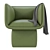 Luxury Leather Armchair Asset 3D model small image 2