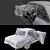 Retro Mercedes 280SL Rigged Model 3D model small image 10