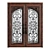 Double Entry Door Ensemble 3D model small image 2