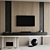 High-Resolution TV Wall 12 3D model small image 1