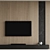 High-Resolution TV Wall 12 3D model small image 2