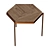 Loft-concept Hexagonal Side Table 3D model small image 1