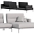 Modern Egoitaliano FENG Sofa Set 3D model small image 3