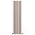 Modern White Double Vertical Radiator 3D model small image 2