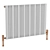 Modern White Steel Radiator 3D model small image 1