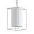 Sleek Black Pendant Light 3D model small image 2