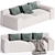 Convertible Sofa Bed Cube Exclusive 3D model small image 1