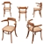 Elegant Ematy Wooden Chair 3D model small image 5