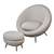  Luxury Susan Armchair Set 3D model small image 3