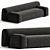 Modern Modular Suiseki Sofa System 3D model small image 1