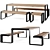 Furns STORR Bench Set 3D model small image 1