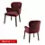 Modern Wood Accent Chair 3D model small image 2