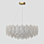 Glass Feather Chandelier Collection 3D model small image 3