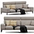 Modern Italian Blake Sofa 3D model small image 5