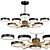 Sleek TAVIS Modern Chandelier 3D model small image 1