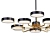 Sleek TAVIS Modern Chandelier 3D model small image 2