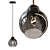 Indigo Grappoli Black Pendant Light 3D model small image 1