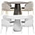 Modern Dining Set Collection Rendered in High-Quality Formats 3D model small image 3