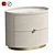 Marble Gloss Bedside Table 3D model small image 1