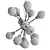 Modern 60 cm Chandelier 3D model small image 2