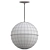 Modern White Globe Pendant Light 3D model small image 2