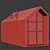 Rustic Cottage Barn House 3D model small image 3