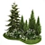  Urban Greenery Collection - Conifers & Grasses 3D model small image 2