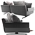  Flexform Bertton Sofa: Modern Elegance 3D model small image 3