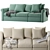 Modern IKEA Harlanda Sofa Design 3D model small image 3