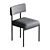 Elegant Canelli Open Back Chair 3D model small image 3