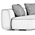 Modern Modular Fabric Sofa Jeff 3D model small image 3