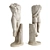 Ancient Greek Man Woman Sculptures 3D model small image 2