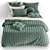 Misty Woods Bedding Set - Queen 3D model small image 2