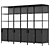 IKEA TROTTEN Cabinet Combination: Modular Storage 3D model small image 1