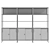 IKEA TROTTEN Cabinet Combination: Modular Storage 3D model small image 7