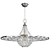 Chrome Crystal Chandelier, Elegant Design 3D model small image 1