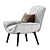 Stylish Armchair Pil Bonaldo 3D model small image 3