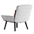 Stylish Armchair Pil Bonaldo 3D model small image 4