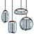 Sleek Glass Knot Pendant Lamp 3D model small image 2