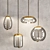 Sleek Glass Knot Pendant Lamp 3D model small image 3