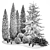 Coniferous Greenery Collection 3D model small image 6