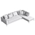 Modern Elegance in Citterio Sofa 3D model small image 3