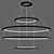 Modern Circular Pendant Lamp Collection 3D model small image 4