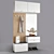 Modern Elegant Hallway Storage Solution 3D model small image 1