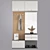 Modern Elegant Hallway Storage Solution 3D model small image 2