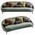 Modern Vibieffe Curved Nido Sofa 3D model small image 3