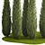 Coniferous Trees Set for Landscaping 3D model small image 3