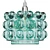 Lake Blue Glass Pendant 3D model small image 1