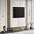 Modern TV Wall Mount Stand 3D model small image 5