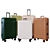  Multifunctional Travel Luggage Set 3D model small image 1